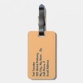 荷物ユーモアのあるタグ/カスタマイズ可能/犬に注意！ ラゲッジタグ (裏面縦)