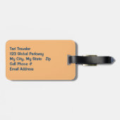 荷物ユーモアのあるタグ/カスタマイズ可能/犬に注意！ ラゲッジタグ (裏面横)