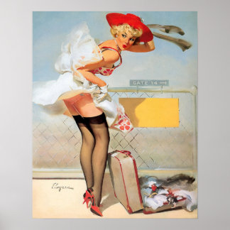 荷物事故ピンナップ女 ポスター