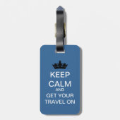 荷物保のタグで穏やかで旅行 ラゲッジタグ (裏面縦)