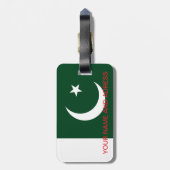 荷物札(パキスタン国旗あり) ラゲッジタグ (裏面縦)
