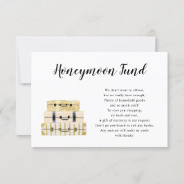 荷物積み重ねハネムーンファンドカード 招待状