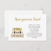 荷物積み重ねハネムーンファンドカード 招待状 (正面/裏面)