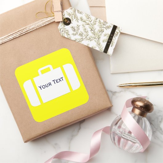 荷物荷物スーツケース名タグシール スクエアシール (ギフト)