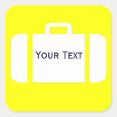 荷物荷物スーツケース名タグシール スクエアシール (正面)