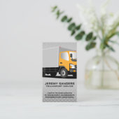 荷物運搬車 | ダイヤモンドプレート鋼 名刺 (スタンド正面)