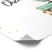 荷物預かりサインお気に入り恋しく思には旅行シャワー ポスター (角)