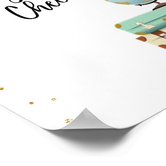 荷物預かりサインお気に入り恋しく思には旅行シャワー ポスター (角)