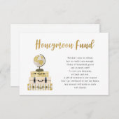 荷物+グローブハネムーンファンエンクロージャカード 招待状 (正面/裏面)