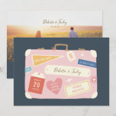 荷物 デスティネーション セーブ・ザ・デート (正面/裏面)