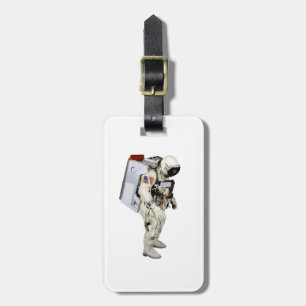 荷物 – ラベル – レザーストラップの宇宙飛行士の画像 ラゲッジタグ