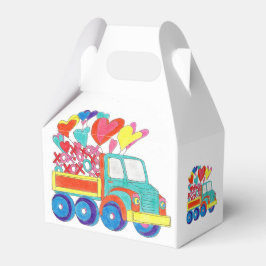 荷箱トラックのハート フェイバーボックス