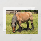 荷車を引く馬 ポストカード (正面/裏面)