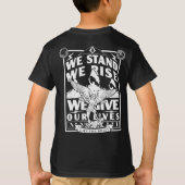 (荷車を引く2023)ユースシャツ Tシャツ (裏面)