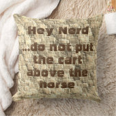 荷車を馬の上に置くな クッション (ブランケット)