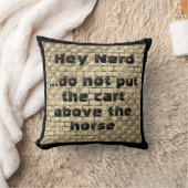 荷車を馬の上に置くな クッション (ブランケット)