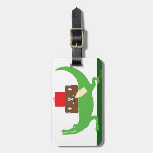 荷造りアリゲーターラゲージタグ ラゲッジタグ (正面縦)