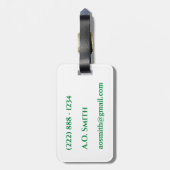 荷造りアリゲーターラゲージタグ ラゲッジタグ (裏面縦)