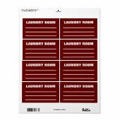 荷造りラベルの移動 – ランドリールーム ラベル (フルシート)