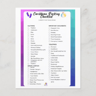 荷造りリストのチラシ チラシ