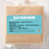 荷造り移動整理ラベル – バスルーム ラベル (インサイチュ)