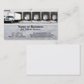 荷降ろしによる大型トラック波止場 名刺 (正面/裏面)