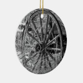 荷馬車の車輪のオーナメント セラミックオーナメント (右)
