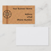 荷馬車の車輪の人物点描カード 名刺 (正面/裏面)