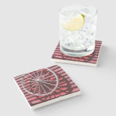 荷馬車の車輪 ストーンコースター (横)