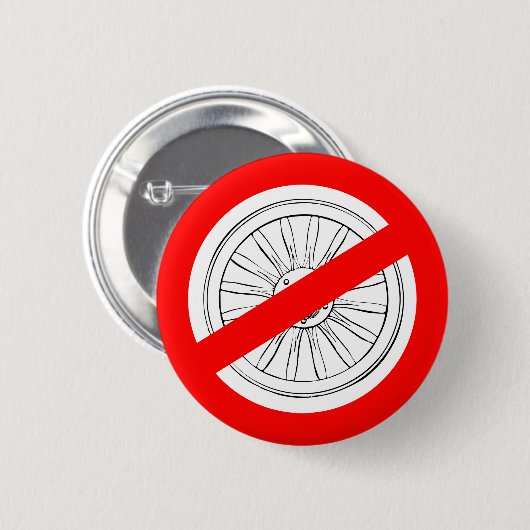 "荷馬車の車輪"ボタンを遊ぶことを止めて下さい 缶バッジ (正面&裏面)