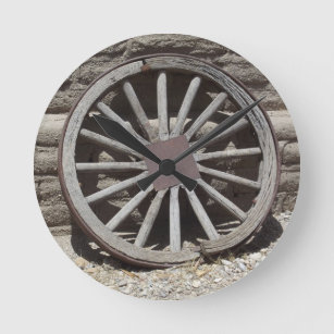 荷馬車の車輪 ラウンド壁時計