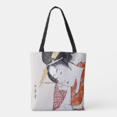 荻屋の花扇喜多川歌麿 浮世絵 トートバッグ (裏面)