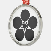 菅家梅鉢 メタルオーナメント (左)