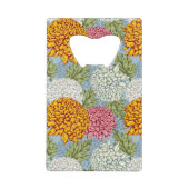 菊が付いている優秀なパターン クレジットカード栓抜き (裏面)