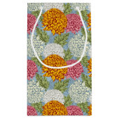 菊が付いている優秀なパターン スモールペーパーバッグ (裏面)