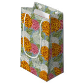 菊が付いている優秀なパターン スモールペーパーバッグ (正面アングル)