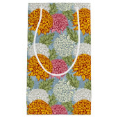 菊が付いている優秀なパターン スモールペーパーバッグ (正面)