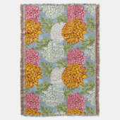 菊が付いている優秀なパターン スローブランケット (正面縦)