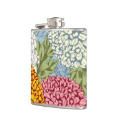 菊が付いている優秀なパターン フラスク (左)