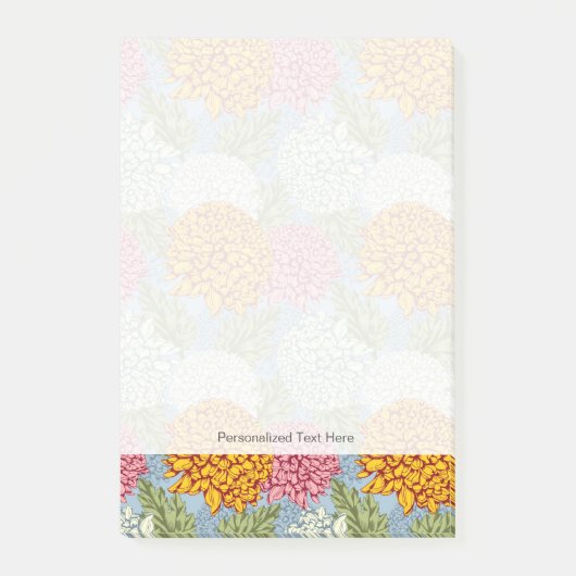 菊が付いている優秀なパターン ポストイット (正面)