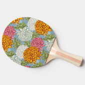 菊が付いている優秀なパターン 卓球ラケット (横)