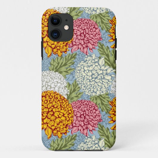 菊が付いている優秀なパターン Case-Mate iPhoneケース (裏面)