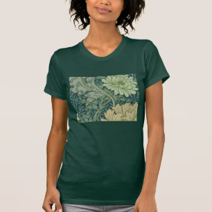 菊が付いている壁紙パターンサンプル Tシャツ