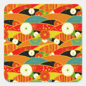 菊と王木 スクエアシール (正面)