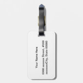 菊に流水、古邨の菊及び流れ、Koson、Ukiyo-e ラゲッジタグ (裏面縦)