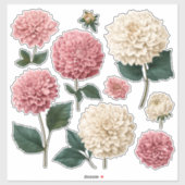 菊のカットステッカー シール (シート)