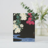菊のフローラ花の川by大原光尊 ポストカード (スタンド正面)