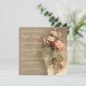 菊のボトル結婚式招待状 招待状 (スタンド正面)