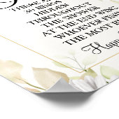 菊のリングや輪リングや輪ブライダルシャワーゲームの看板 ポスター (角)