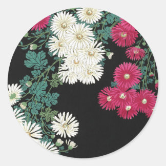 菊のヴィンテージ ラウンドシール
